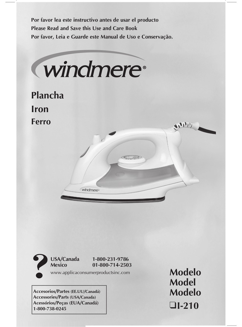 Windmere I-210 User manual