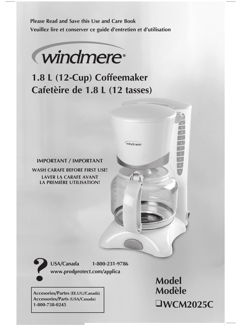 Windmere WCM2025C Installation instructions