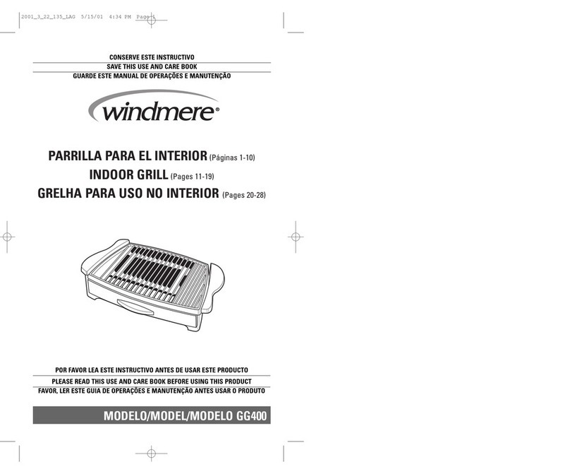 Windmere GG400 Installation instructions
