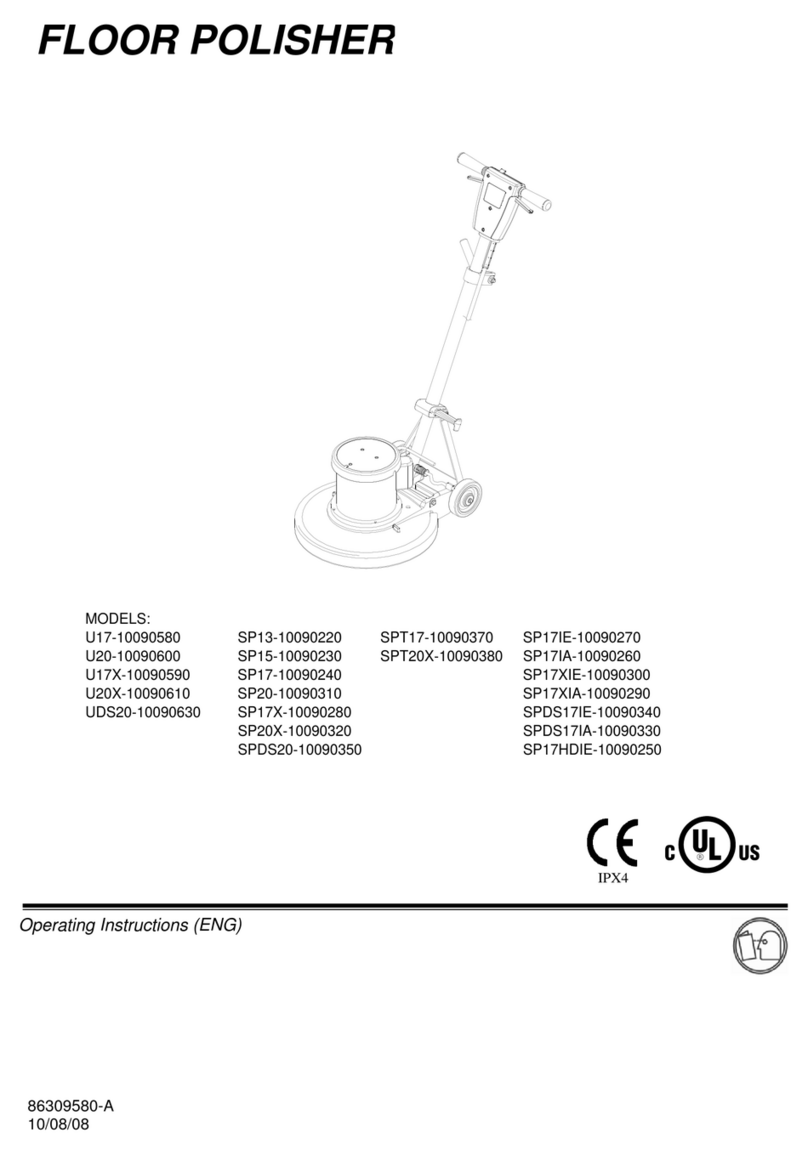 Windsor Floor Polisher SP13-10090220 operating instructions