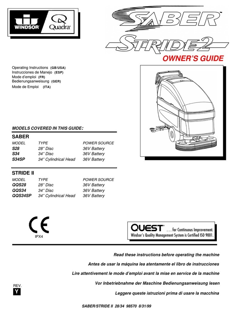 Windsor SABER S28 owner's guide