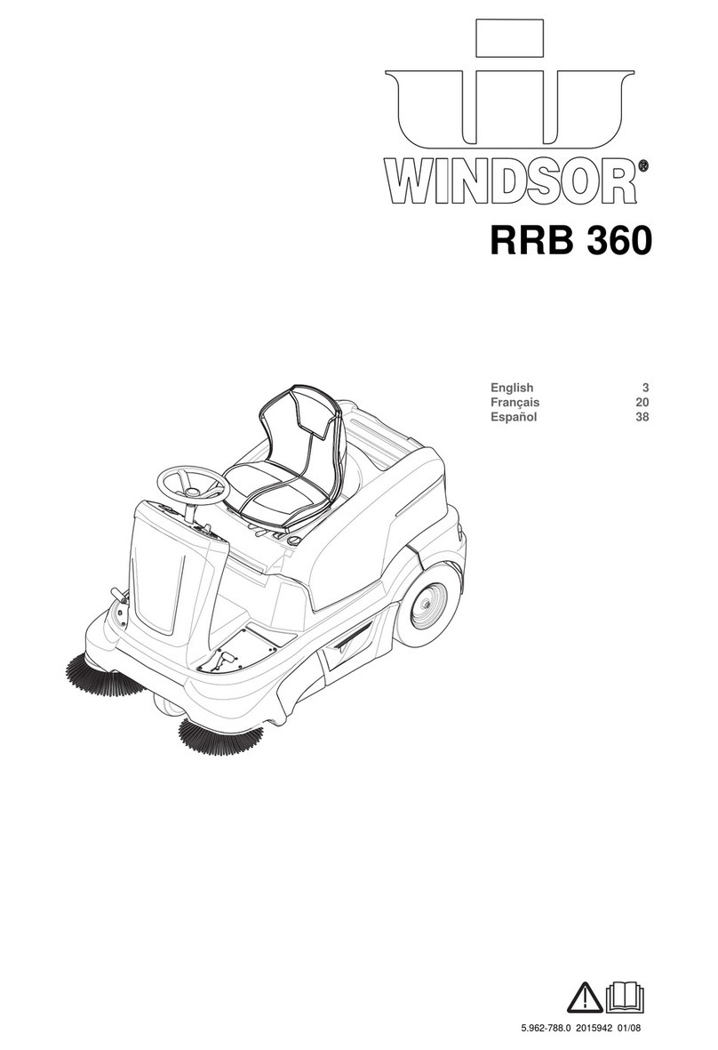 Windsor Sweeper RRB 360 Operator's manual