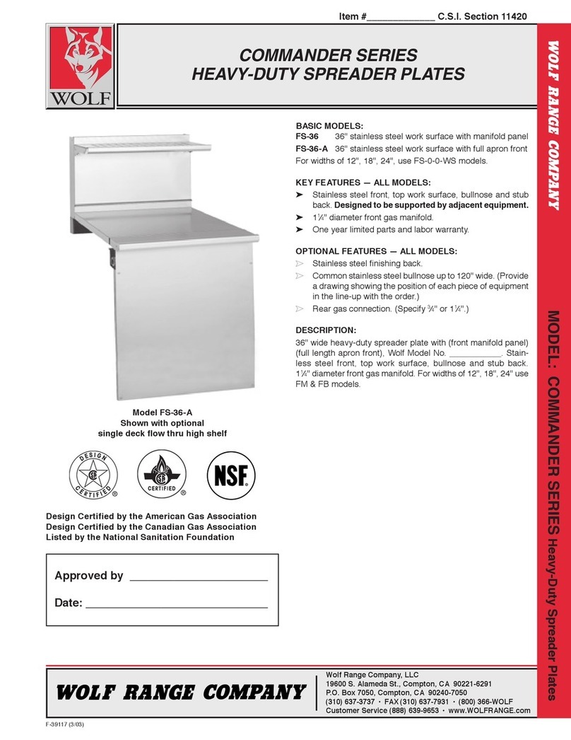 Wolf Commander Series Heavy-Duty Spreader Plates... User manual