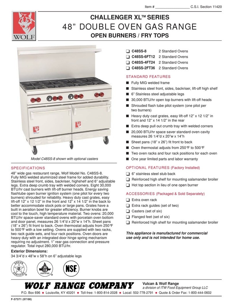 Wolf C48SS-2FT36 User manual