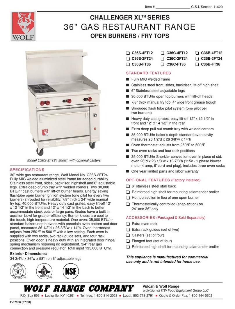 Wolf C36B-2FT24 User manual