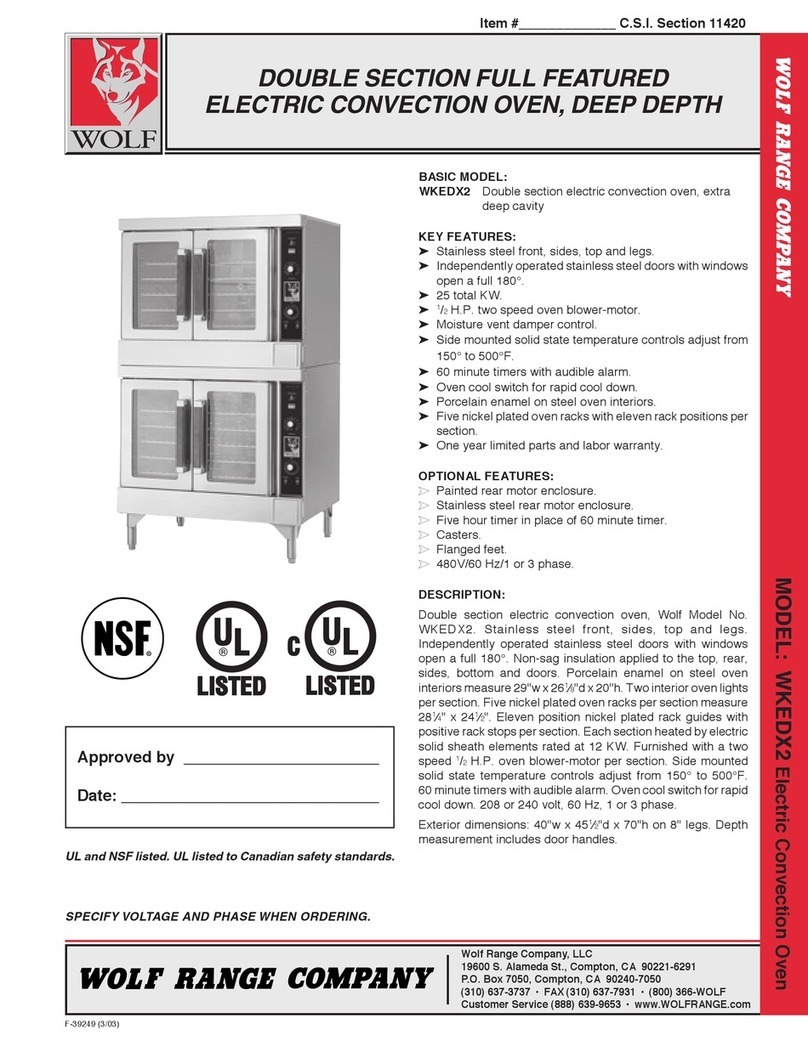 Wolf WKEDX2 Features