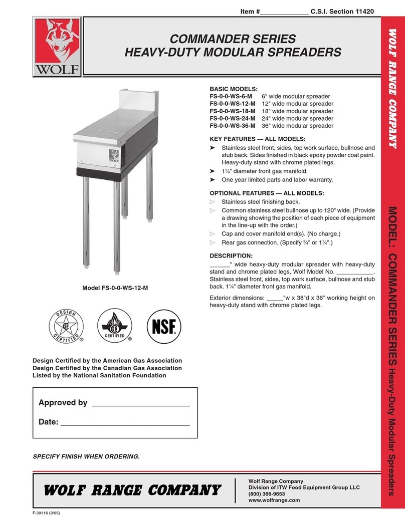 Wolf FS-0-0-WS-6-M Features Wolf FS-0-0-WS-6-M Features