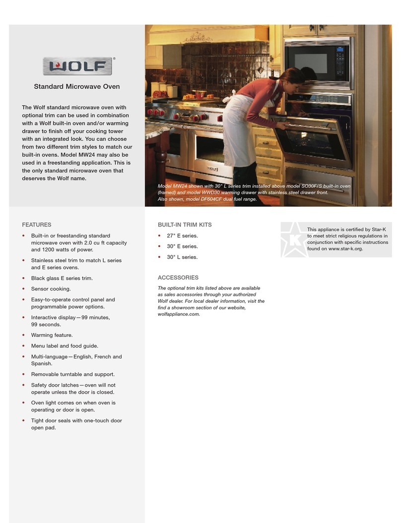 Wolf MW24 User manual