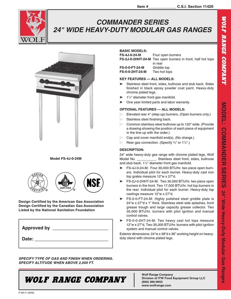 Wolf FS-4J-0-24-M Owner's manual