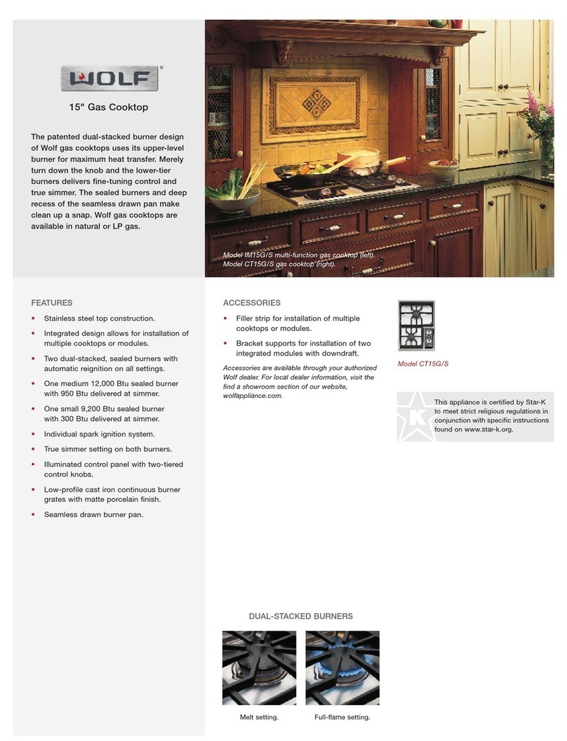 Wolf CT15G/S Specifications