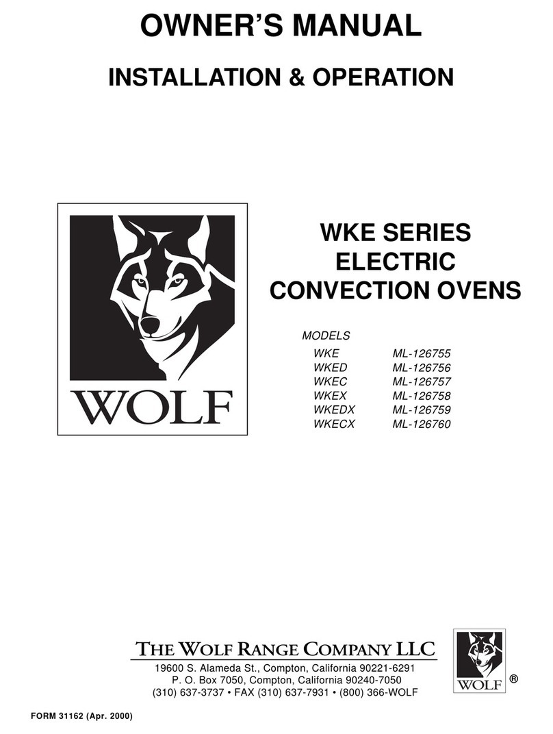Wolf WKE ML-126755 owner's manual