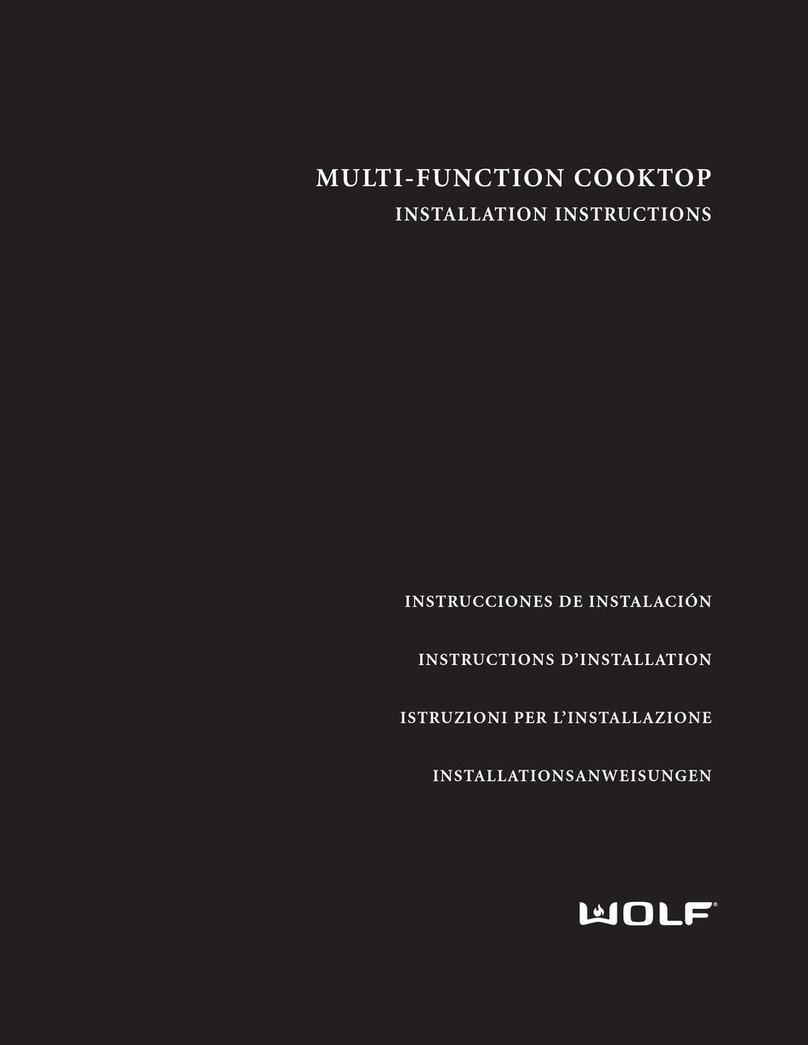 Wolf Gas Multi-Function Cooktop User manual Wolf Gas Multi-Function Cooktop User manual