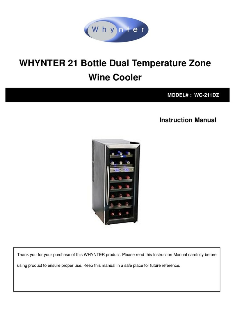 Whynter WC-211DZ instruction manual