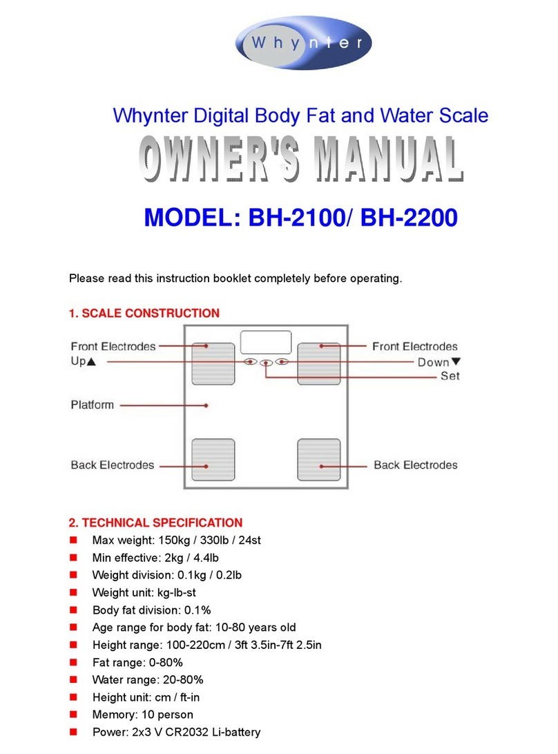 Whynter BH-2100 User manual