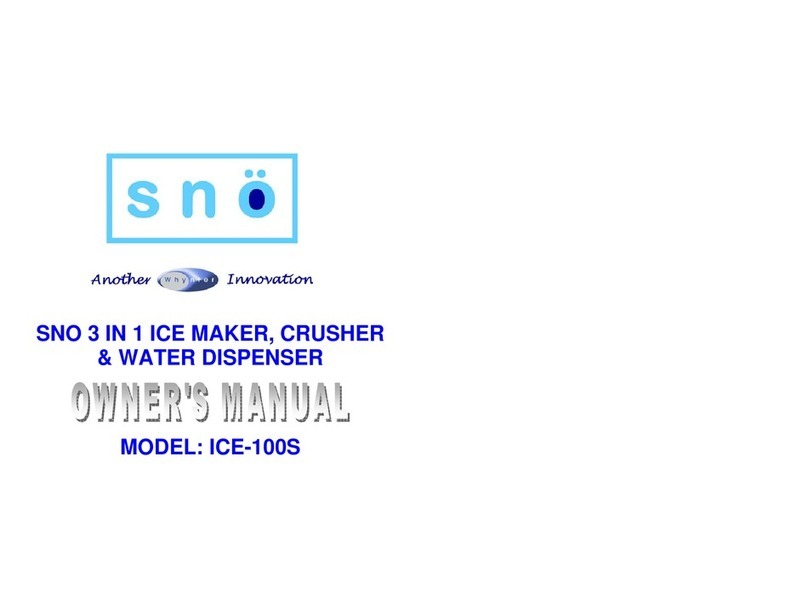 Whynter SNO ICE-100S User manual