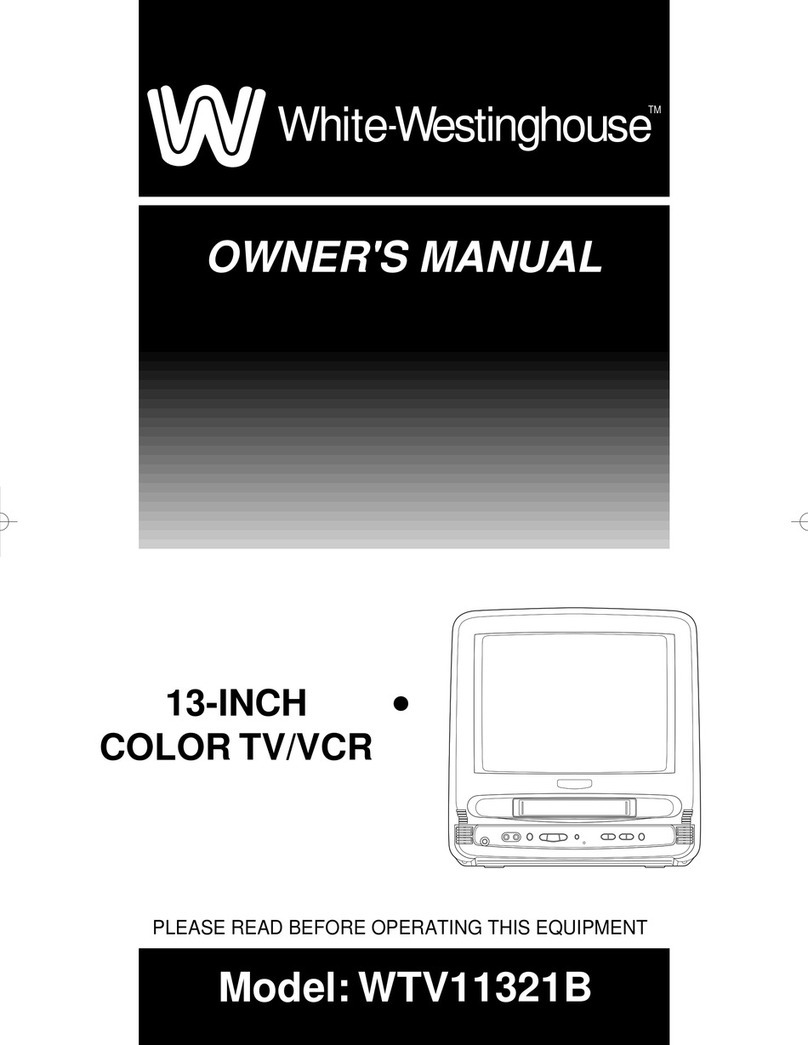 White-Westinghouse WTV11321B owner's manual