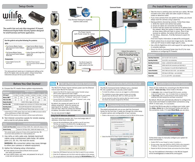 WiLife Pro WLPC-810i Setup guide
