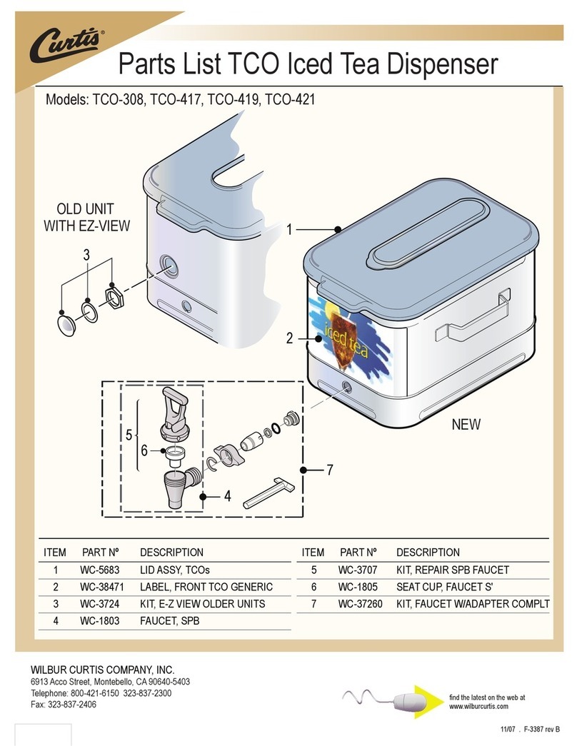 Curtis TCO-419 User manual