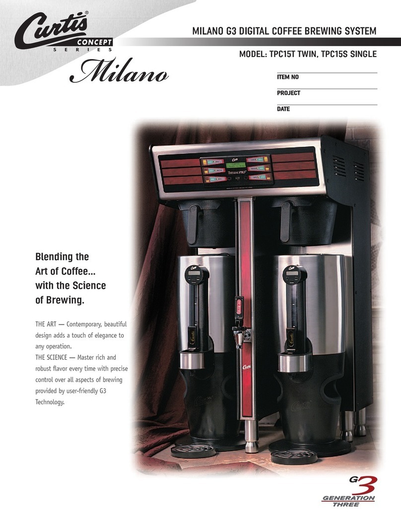 Curtis MILANO G3 Brochure & specs