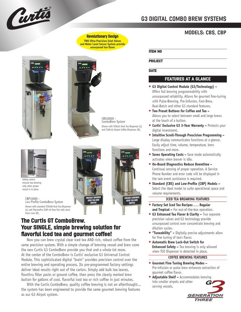 Curtis CBP User manual