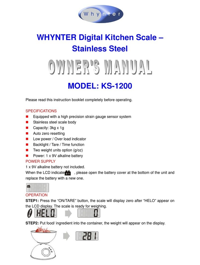 Whynter KS-1200 User manual