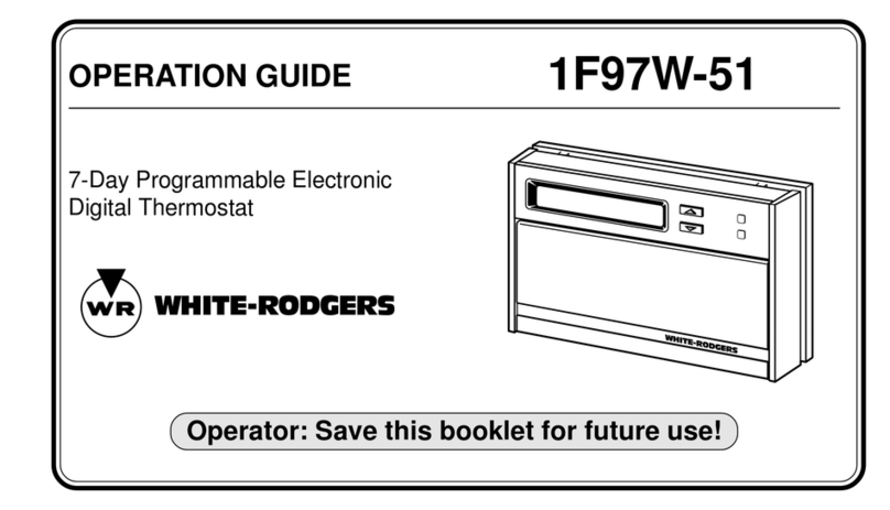 White Rodgers 1F97W-51 Operation guide White Rodgers 1F97W-51 Operation guide