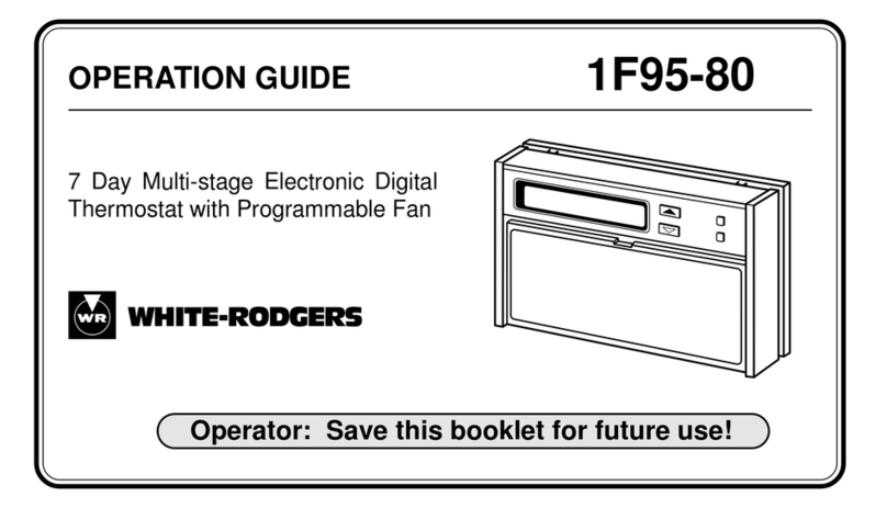 White Rodgers 1F95-80 Operation guide