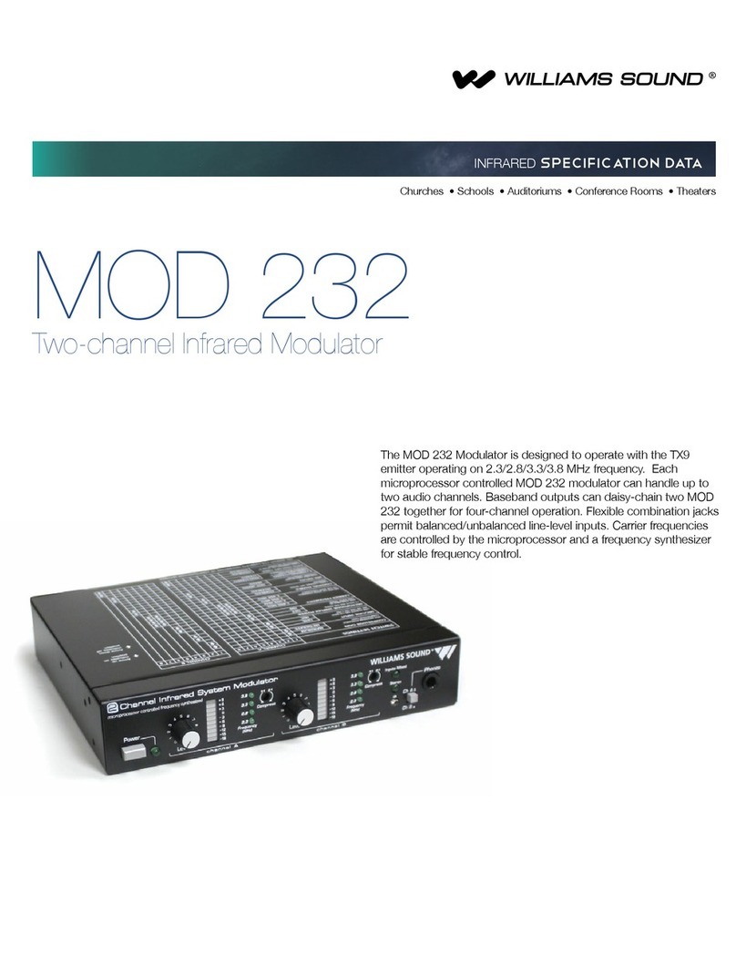 Williams Sound MOD 232 User manual