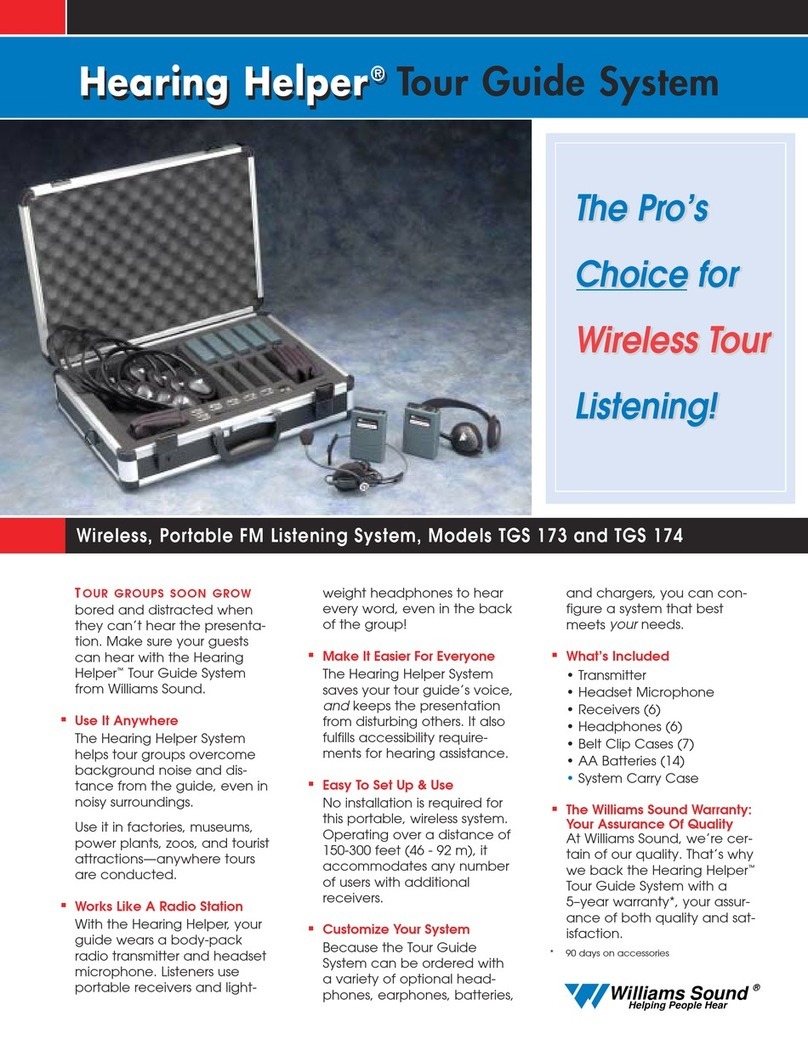 Williams Sound Wireless User manual