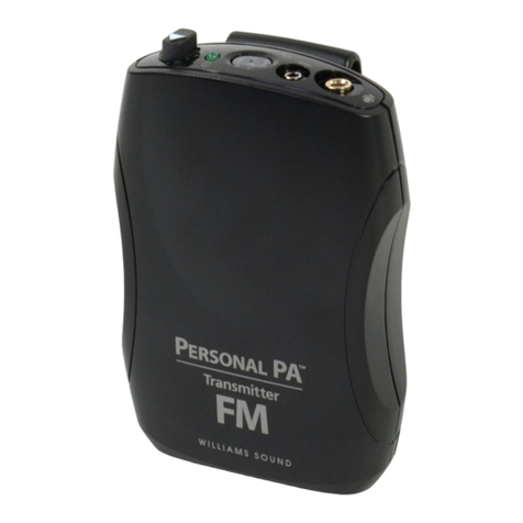 Williams Sound Personal PA PPA T36 User manual Williams Sound Personal PA PPA T36 User manual