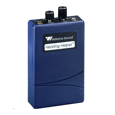 Williams Sound Hearing Helper PFM R31 User manual