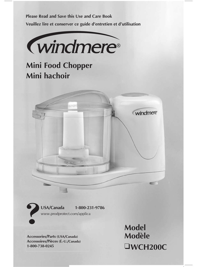 Windmere WCH200C Installation instructions
