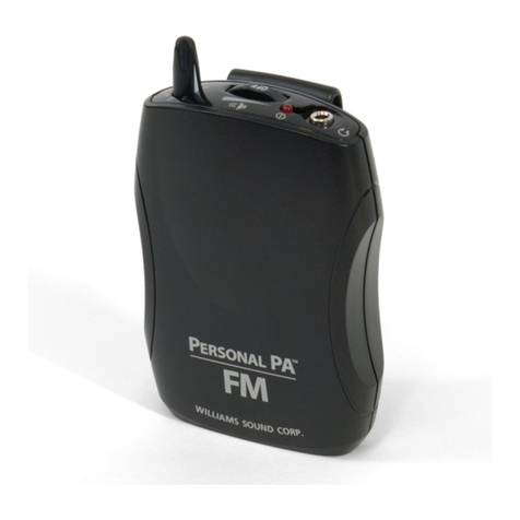 Williams Sound Personal PA Receiver PPA R35N Assembly instructions