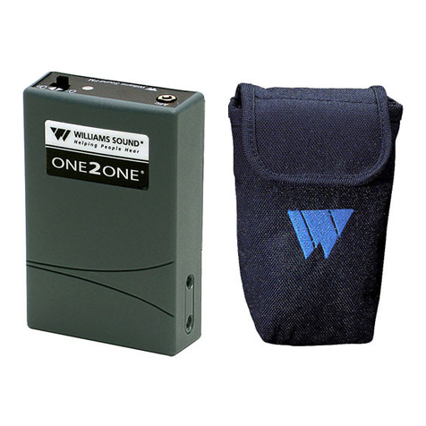 Williams Sound One 2 One TGS 100 Specification sheet