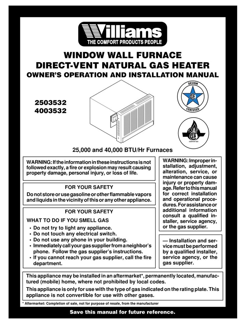 Williams 2503532 Quick start guide