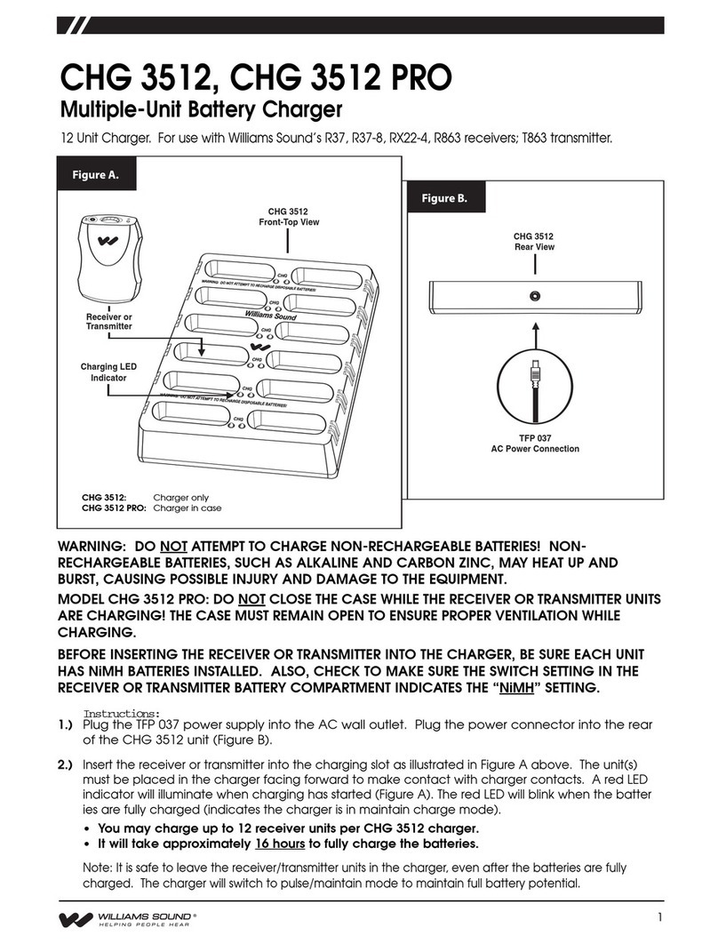 Williams Sound CHG 3512 user manual