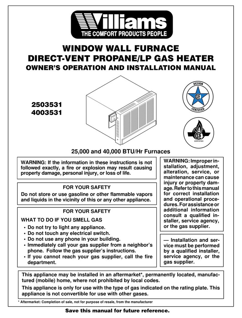 Williams 2503531 Quick start guide