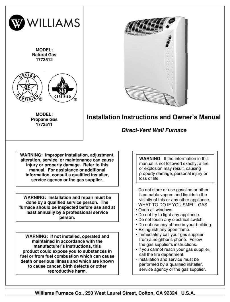 Williams 1773512 Quick start guide