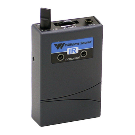 Williams Sound SoundPlus Infrared Receiver WIR RX12-4 User manual