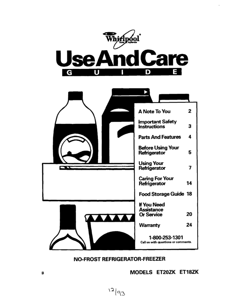 Whirlpool ETZOZK User manual Whirlpool ETZOZK User manual