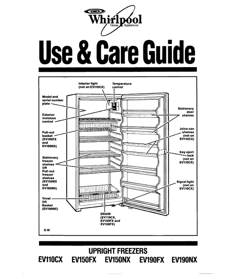 Whirlpool EV11OCX User manual