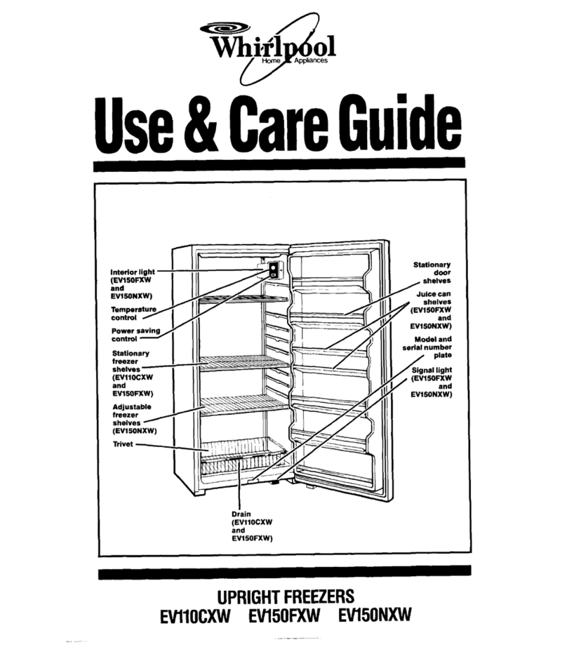 Whirlpool EV11OCXW User manual