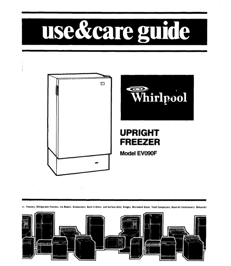 Whirlpool EV090F Use and care guide