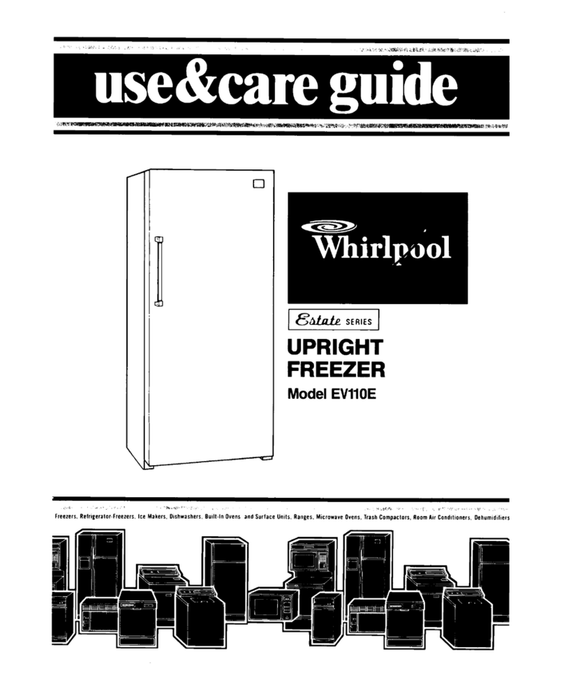 Whirlpool EV110E Use and care guide