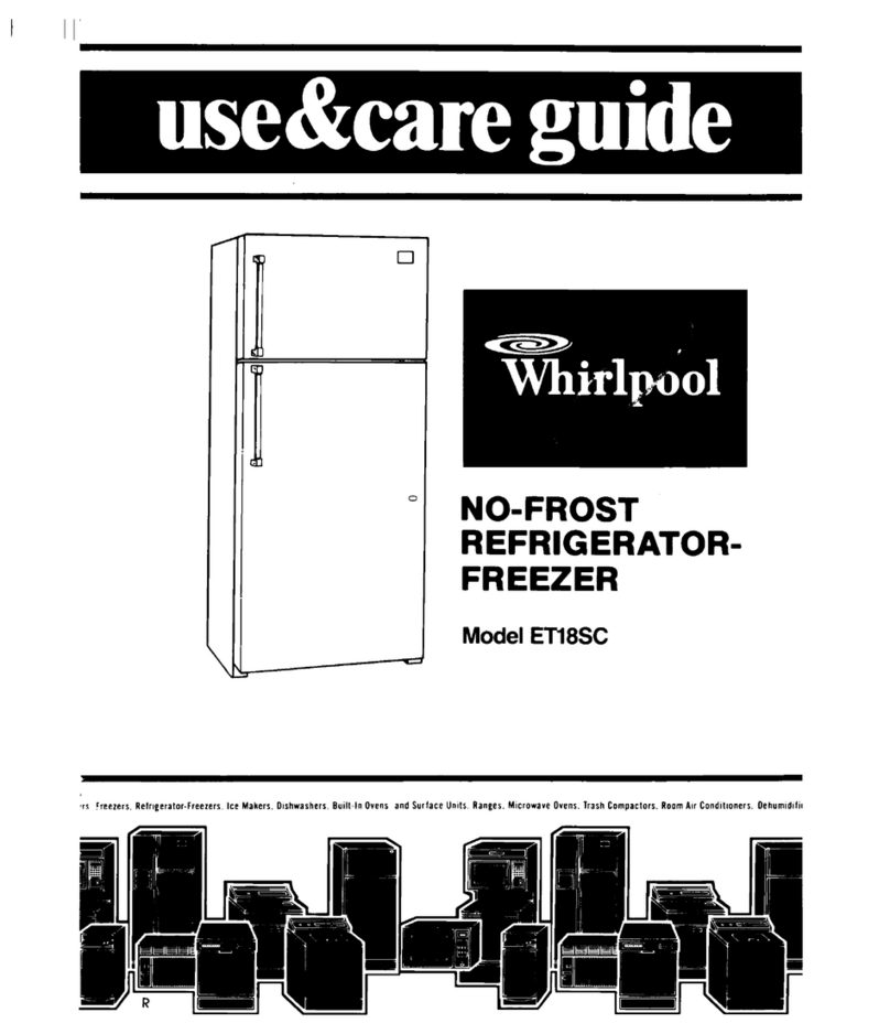Whirlpool ETl8SC Use and care guide