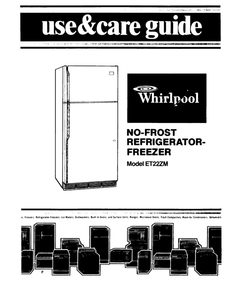 Whirlpool ET22ZM Use & care guide