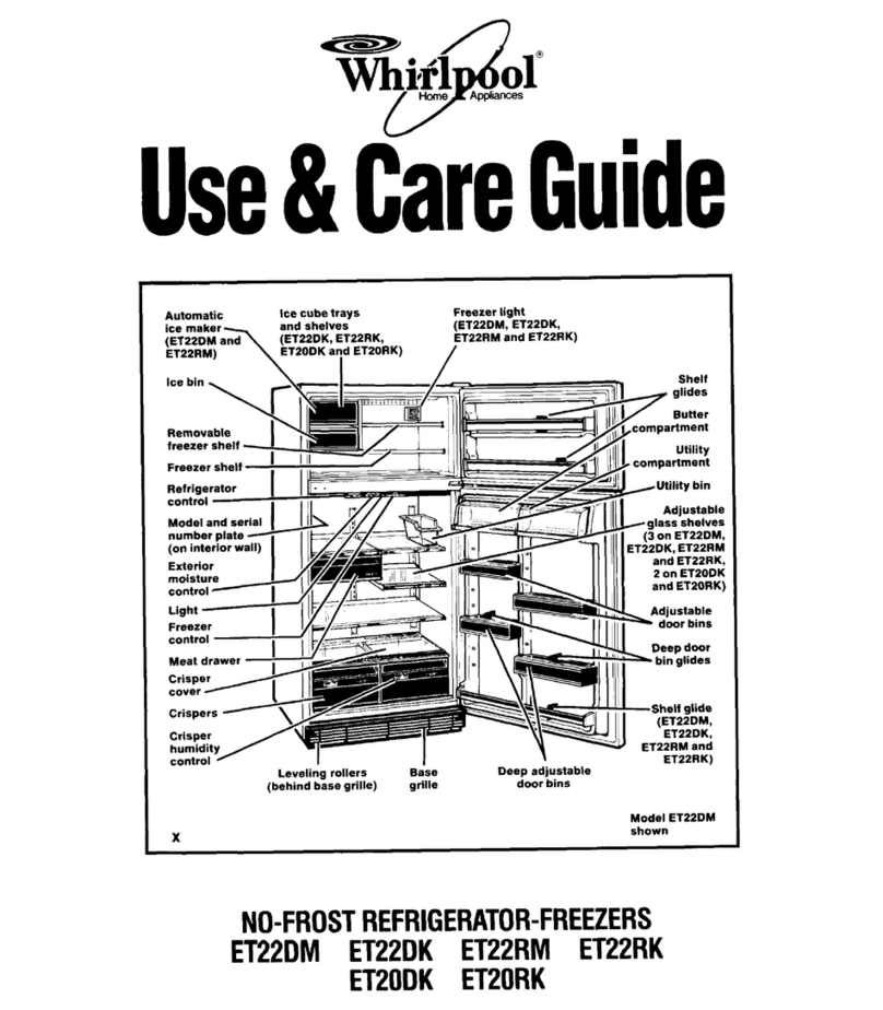 Whirlpool ET22DK User manual