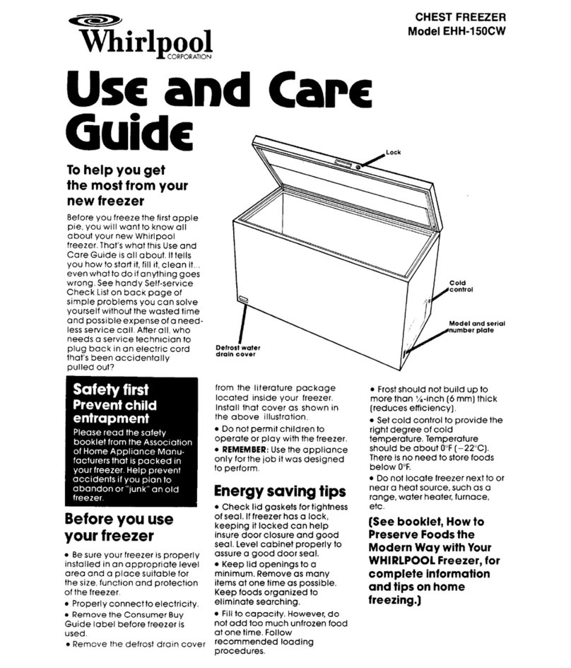Whirlpool EHH-150CW User manual