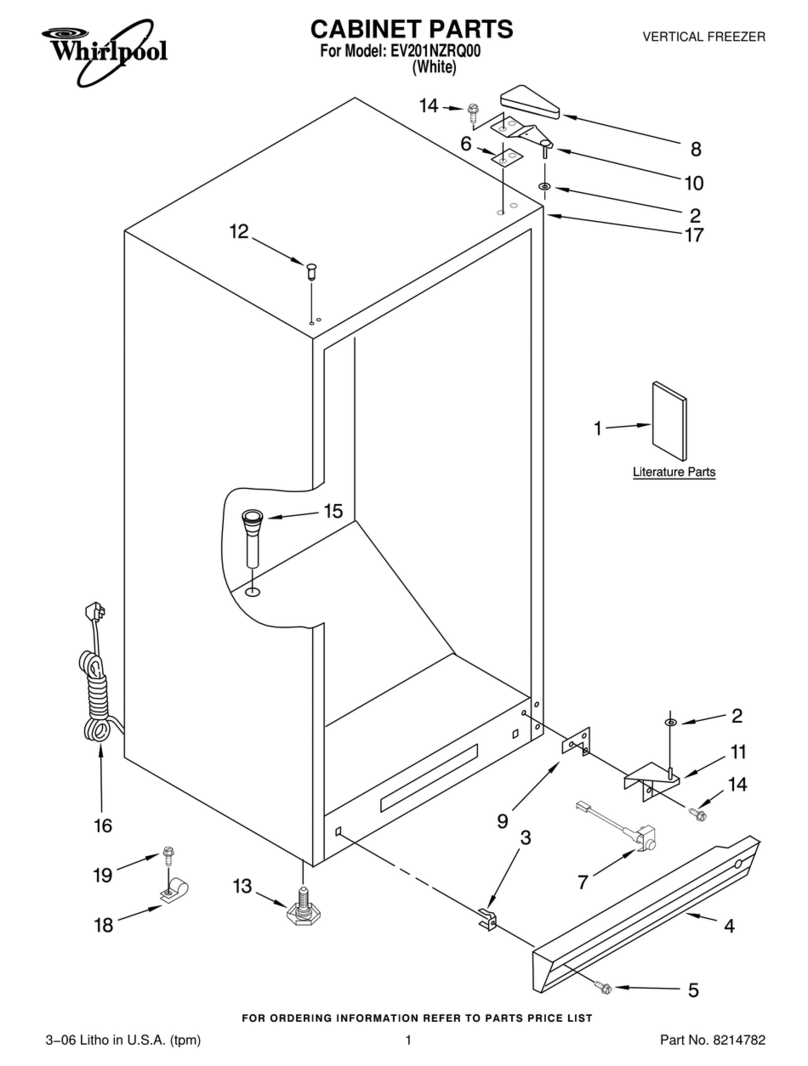 Whirlpool EV201NZRQ00 parts manual