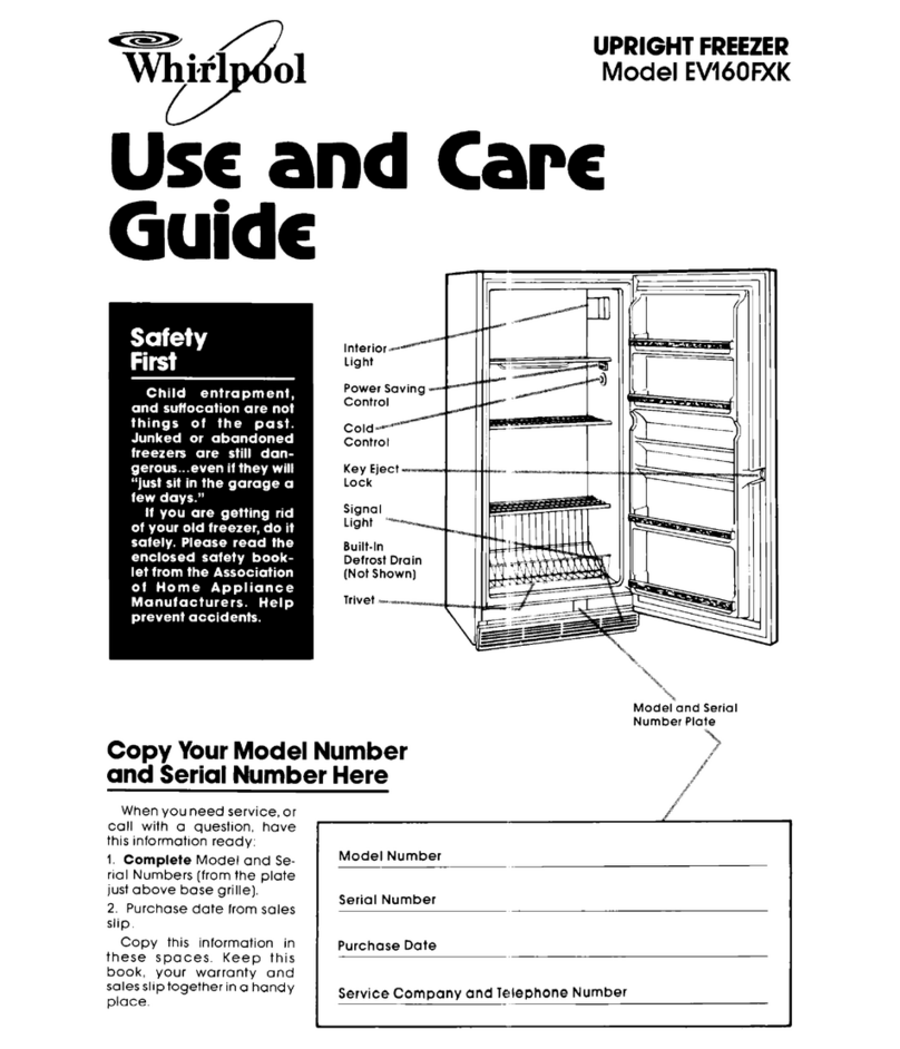 Whirlpool EV160EXK User manual